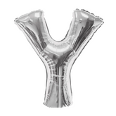 34 In. Silver Letter Y Balloon